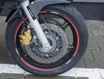 Honda CBF 125 500 600 1000 наклейки на колеса в полоску