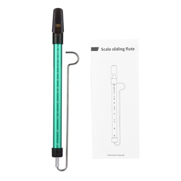 Металлическая скользящая флейта со свистком и шкалой