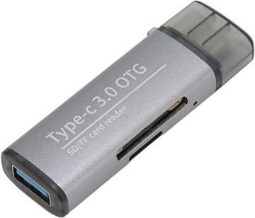 Кардридер USB C 3.1 USB 3.0, 2 разъема,