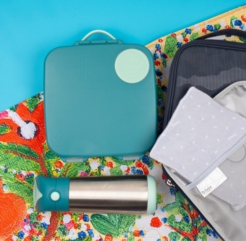 B.BOX Бутылка из тритана с соломинкой LILAC POP