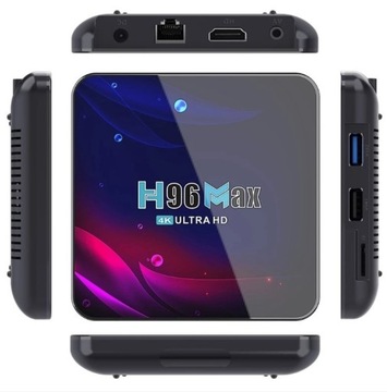 Anytech.pl TV BOX H96 Max 4K ULTRA HD медиаплеер 64 ГБ