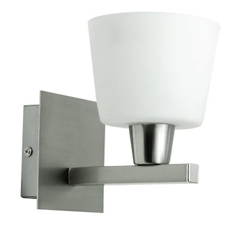 Lampa ścienna kinkiet 1X40W E14 nikiel mat HYBRYDA