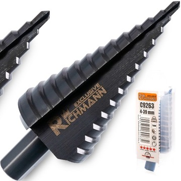 WIERTŁA STOŻKOWE STOPNIOWE HSS 4-39mm RICHMANN