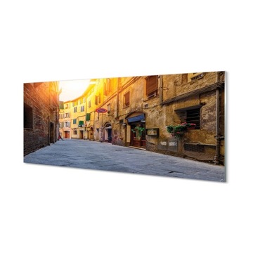 Kuchenny panel szklany Włochy Ulica budynki 125x50