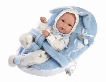 Lalka Llorens BIMBO con sillita 63585 35cm
