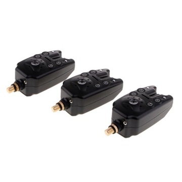 de-s Wireless Waterproof Fishing Bite Alarms Set in case for Carp Fishing