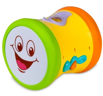 ИНТЕРАКТИВНЫЙ БАРАБАН ДЛЯ МАЛЫШЕЙ ИГРАЮЩИЙ ИНСТРУМЕНТ LED +10 месяцев