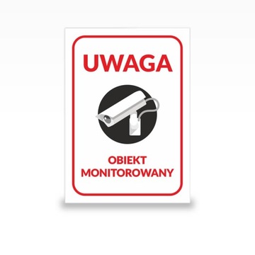 OBIEKT MONITOWANY 5mm PCV, nadruk UV, format A4