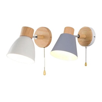 2x Kinkiet Kinkiet Lampka nocna z sznurkiem