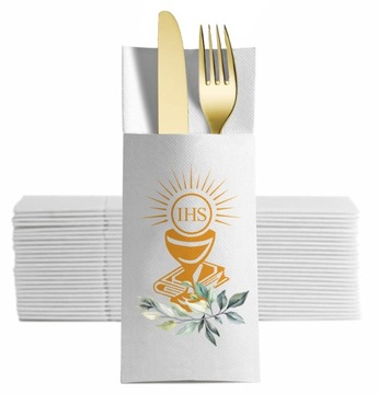 KIESZONKI na SZTUĆCE KIELICH PIERWSZA KOMUNIA CHRZEST IHS