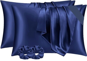 POSZEWKA NA PODUSZKĘ 40X60 CM GRANAT 2 SZTUKI JEDWABNA SATYNA VIELIT
