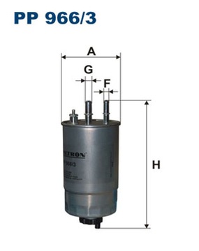 FILTRON FILTR PALIVA PP966/3 ALFA ROMEO FIAT JTD