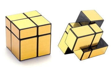 ORYGINALNA KOSTKA LOGICZNA CUBE MIRROR 2x2 ZŁOTA