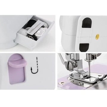 Mini Maszyna do Szycia dla Dzieci 12 Ściegów Przenośna + Akcesoria