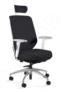 Ergonomiczny fotel biurowy Hero biały/czarny ergo