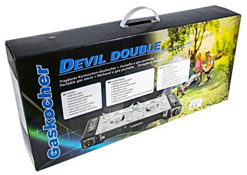 ДВОЙНАЯ ТУРИСТИЧЕСКАЯ ГАЗОВАЯ ПЛИТА + 4 ГАЗА