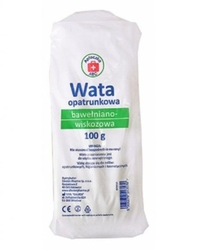 Wata opatrunkowa bawełniano-wiskozowa, 100 g (Apteczka ABC)
