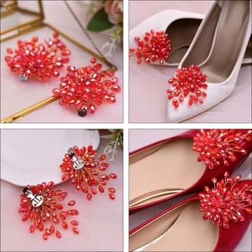 ВЫСОКИЕ КАБЛУКИ Стразы ЖЕМЧУГ ПРЯЖКИ ДЛЯ ОБУВИ 2 ШТ.