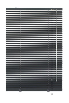 Żaluzja aluminiowa ciemnoszara 25 mm 80 x 130 cm