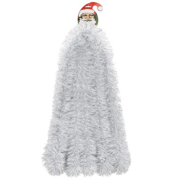 ŁAŃCUCH CHOINKOWY srebrny 6m GIRLANDA ŚWIĄTECZNA NA CHOINKĘ XXL gruby 7cm