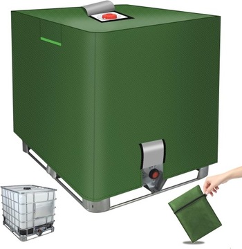 SZCZELNY POKROWIEC PLANDEKA NA ZBIORNIK MAUZER DESZCZÓWKA 1000L 116x120x100