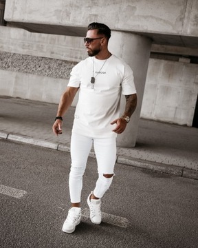 Мужская футболка OLAVOGA MORPHIC цвета экрю - M