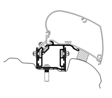 ADAPTÉR DO STŘECHA THULE VW CRAFTER OD 2017
