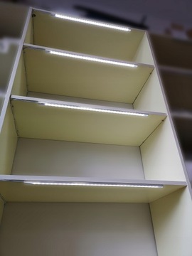Listwa LED 2x50cm Oświetlenie SZAFY Witryny GABLOT