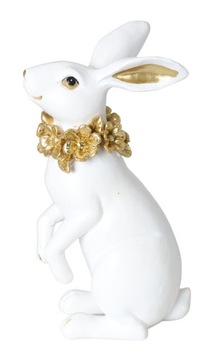 KRÓLIK ZAJĄC CERAMICZNY FIGURKA OZDOBNA DEKORACJA WIELKANOCNA NA PREZENT