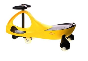 CRAZYCAR GRAVITY STEERING RIDE-OVER, ЖЕЛТЫЙ РЕЗИНОВЫЙ СВЕТОДИОД #W1