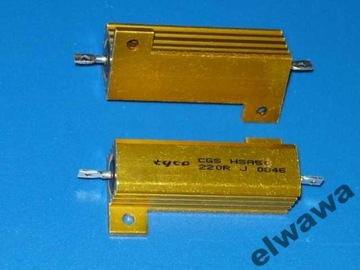 Rezystor 220R 50W 5% TYCO HSA50