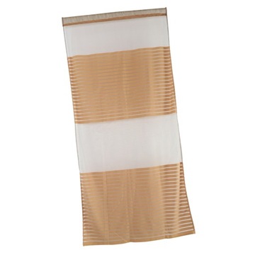 Прозрачная занавеска с карнизом, полосатая прозрачная штора для гостиной темно-кофейного цвета