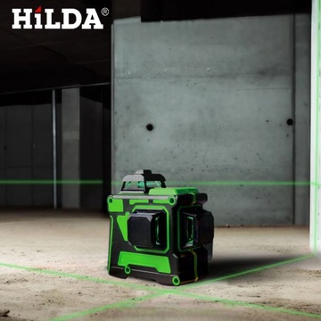 POZIOMICA LASEROWA HILDA 3D PRO 360 PŁASZCZYZNOWA LASER KRZYŻOWY ZIELONY