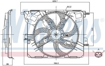 NISSENS 85926 VENTILÁTOR CHLAZENÍ MOTORU