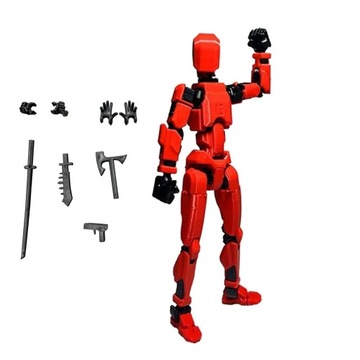 Doll 13-joint Movable 3D Printed Doll Toy 3rd Generation Dummy Doll DIY Ful