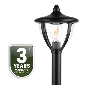 Наружный садовый светильник ФОНАРНЫЙ СТОЙК 60см LED E27 ЧЕРНЫЙ IP44