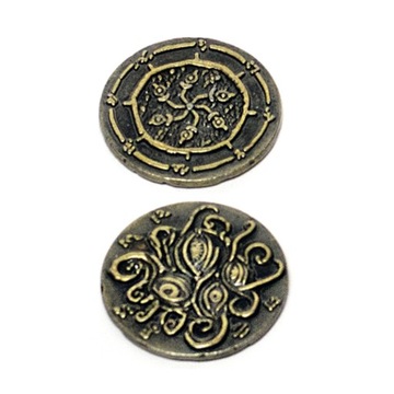 НАБОР КУЛЬТИСТОВ ИЗ 9 МЕТАЛЛИЧЕСКИХ МОНЕТ РПГ