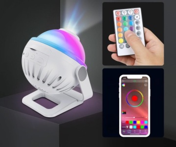 УМНЫЙ ПЛАНЕТАРИЙ ЗВЕЗДЫ ПРОЕКТОР RGBW НОЧНАЯ ЛАМПА BT ДИНАМИК ПРИЛОЖЕНИЕ ДИСТАНЦИОННОЕ УПРАВЛЕНИЕ