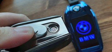 Элегантный брелок BMW - светодиодная зажигалка с ЖК-дисплеем