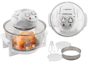 KOMBIWAR HALOGENOWY PIEKARNIK MULTICOOKER DUŻY 18L 1400W Z TERMOOBIEGIEM