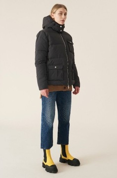 GANNI kurtka 36 S PUFFER OUTERWEAR PHANTOM