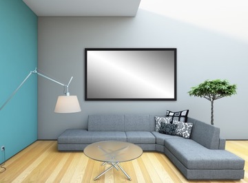 ЗЕРКАЛО 90х60 БЕЛОЕ ИЛИ ЧЕРНОЕ В УЗКОЙ РАМКЕ