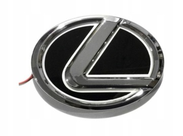 EMBLEMAT GRILL LOGO LED DLA LEXUS BIAŁY PRZÓD