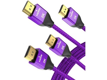 Kabel HDMI 8K 60Hz zestaw 2 sztuki