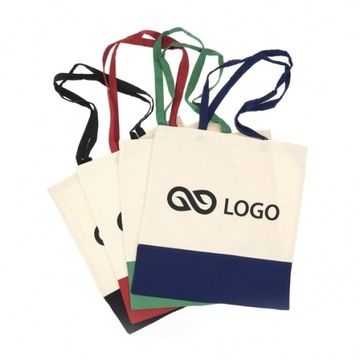 TANIE TORBY REKLAMOWE BASECOLOR NADRUK LOGO 100szt