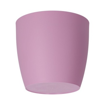 КРЫШКА НА ЦВЕТОЧНЫЙ ВАЗ ЦВЕТОЧНЫЙ ВАЗ 16см ДЛЯ ЦВЕТОВ МАТОВО-РОЗОВАЯ ПЛАСТИКОВАЯ ПОДСТАВКА