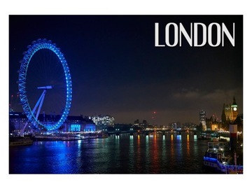 LONDYN - London Eye - Koło - Magnes na lodówkę