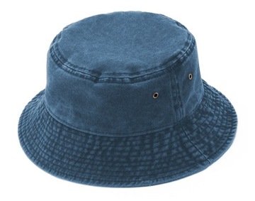 Letni KAPELUSZ rybacki vintage GRANAT 100% bawełna