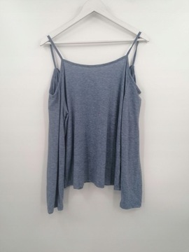 SHEIN BLUZKA NIEBIESKA ELASTYCZNA BASIC 44 XXL
