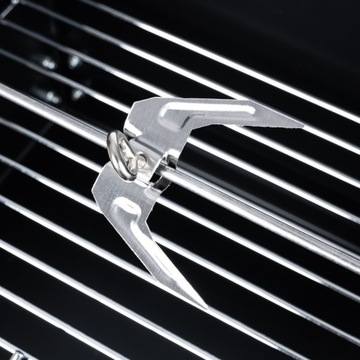 Садовый угольный гриль на колесах, большой гриль, ПОЛКИ, гриль + свободная щетка.